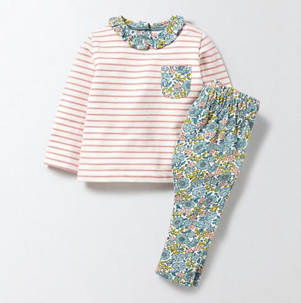 new little maven girs kids 100%cotton long sleeve round collar stripped flowers print girl's set causal spring autumn girl t shirt + pa, White
new little maven girs kids 100%cotton long sleeve round collar stripped flowers print girl's set causal spring autumn girl t shirt + pa, White