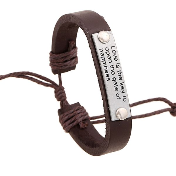 wholesale-yl vintage genuine leather christian bracelets for male man multi layer braclets for male pulseira homens masculina couro, Black
wholesale-yl vintage genuine leather christian bracelets for male man multi layer braclets for male pulseira homens masculina couro, Black