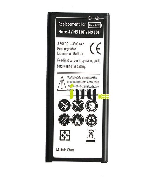 1x 3800mAh EB-BN910BBE Replacement Battery For Samsung Galaxy Note 4 IV N910F N910H N910S N910T N910V N910A N910 N910C Batteries
1x 3800mAh EB-BN910BBE Replacement Battery For Samsung Galaxy Note 4 IV N910F N910H N910S N910T N910V N910A N910 N910C Batteries