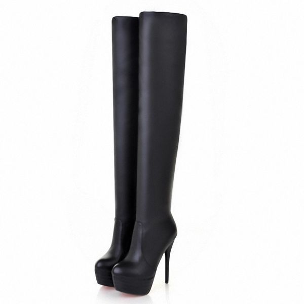 wholesale-enmayer 2015 elastic skintight platforms high heel 13.5cm women over knee boots thigh high long boot big size 34-43, Black
wholesale-enmayer 2015 elastic skintight platforms high heel 13.5cm women over knee boots thigh high long boot big size 34-43, Black