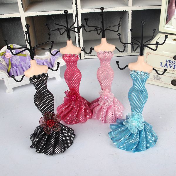 4 colors jewelry holder box mermaid organizer earrings necklaces display stand jewelry stand, Black
4 colors jewelry holder box mermaid organizer earrings necklaces display stand jewelry stand, Black
