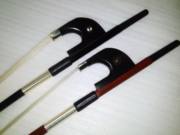 2 pcs german style double bass bow 3/4 including 1 pc octagonal brazil wood double bass bow and 1 pc black carbon bass bow
2 pcs german style double bass bow 3/4 including 1 pc octagonal brazil wood double bass bow and 1 pc black carbon bass bow
