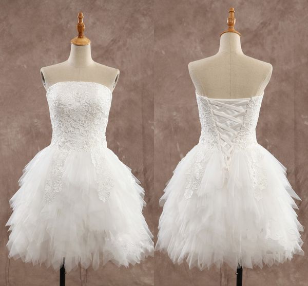 2022 short wedding dresses appliques knee length strapless backless little white dress spring summer styletulle ruffles wedding gowns
2022 short wedding dresses appliques knee length strapless backless little white dress spring summer styletulle ruffles wedding gowns
