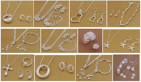 with tracking number most sell women's delicate gift jewelry 925 silver plated mix jewelry set 12 set 1047, Black
with tracking number most sell women's delicate gift jewelry 925 silver plated mix jewelry set 12 set 1047, Black