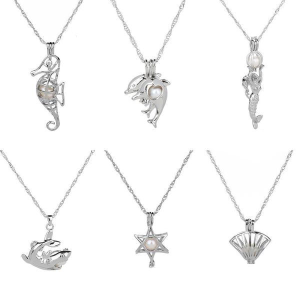 wholesale love wish pearl cage pendant necklace with oyster pearl mix 19 design fashion hollow locket clavicle chain necklace j3s, Silver
wholesale love wish pearl cage pendant necklace with oyster pearl mix 19 design fashion hollow locket clavicle chain necklace j3s, Silver
