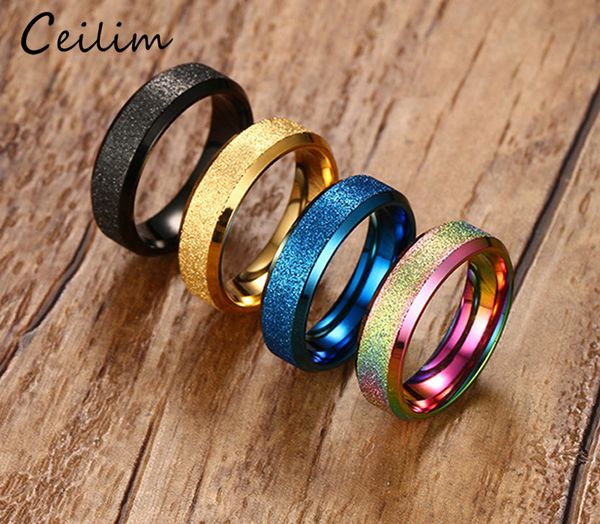 316 stainless steel couple wedding engagement rings dull polishing black & gold & blue ring women mens finger ring 6mm simple, Golden;silver
316 stainless steel couple wedding engagement rings dull polishing black & gold & blue ring women mens finger ring 6mm simple, Golden;silver