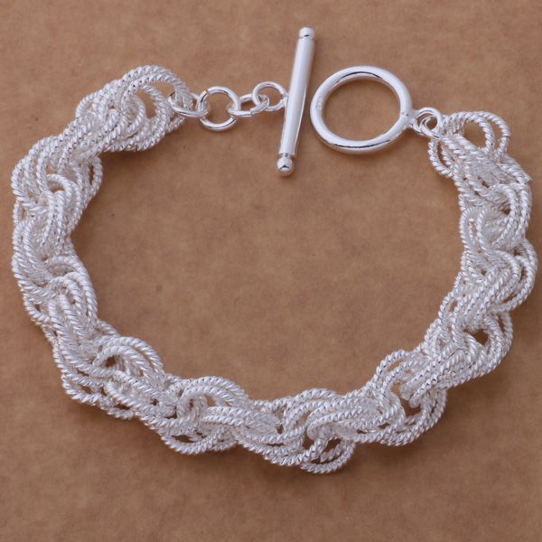 with tracking number sale 925 silver bracelet spiral flower line bracelet silver jewelry 10pcs/lot 1544, Black
with tracking number sale 925 silver bracelet spiral flower line bracelet silver jewelry 10pcs/lot 1544, Black