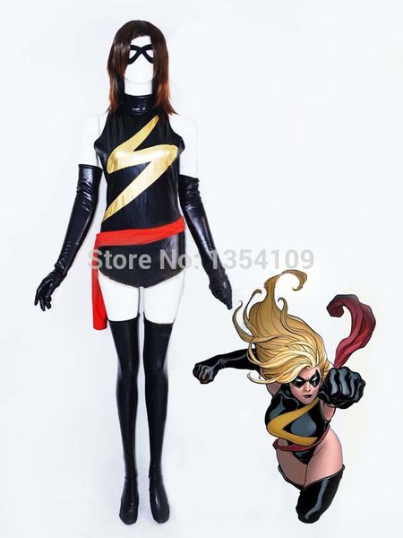 marvel comics ms. marvel shiny metallic superhero costume halloween party cosplay zentai suit, Black;red
marvel comics ms. marvel shiny metallic superhero costume halloween party cosplay zentai suit, Black;red