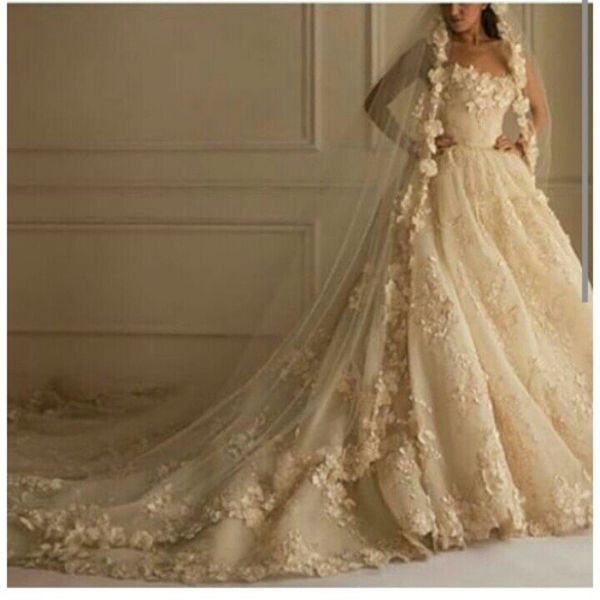 zuhair murad 2021 a-line wedding dresses sweetheart strapless lace gorgeous wedding party dresses with handmade flowers, White
zuhair murad 2021 a-line wedding dresses sweetheart strapless lace gorgeous wedding party dresses with handmade flowers, White