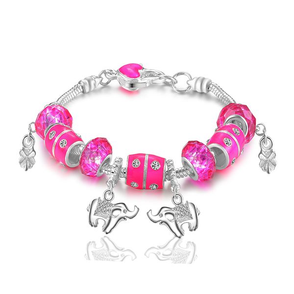 with tracking number sale 925 silver bracelet pink love panla bracelet silver jewelry 10pcs/lot 1518, Black
with tracking number sale 925 silver bracelet pink love panla bracelet silver jewelry 10pcs/lot 1518, Black