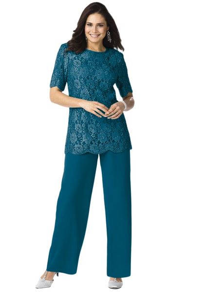 blue lace chiffon mother of the bride groom pant suits half sleeve lace formal evening party suits, Black;red
blue lace chiffon mother of the bride groom pant suits half sleeve lace formal evening party suits, Black;red