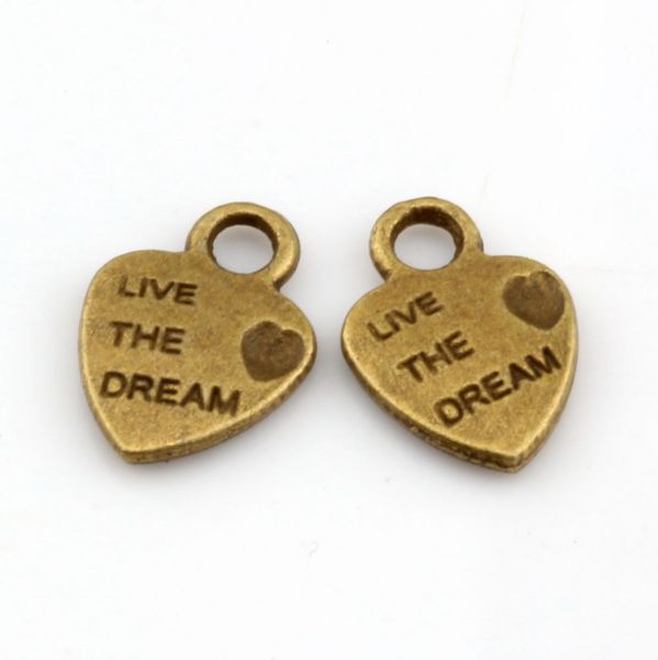 mini heart "live the dream" charms pendants for jewelry making bracelet necklace diy accessories 9x12.5 mm antique bronze 250pcs, Bronze;silver
mini heart "live the dream" charms pendants for jewelry making bracelet necklace diy accessories 9x12.5 mm antique bronze 250pcs, Bronze;silver