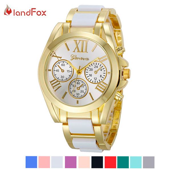 

Landfox Luxury Brand Часы Мужчины Montres Золотые Часы Для Мужчин Horloges Женева Римская Цифра Uhr Мужские Наручные Часы Человек Брендов