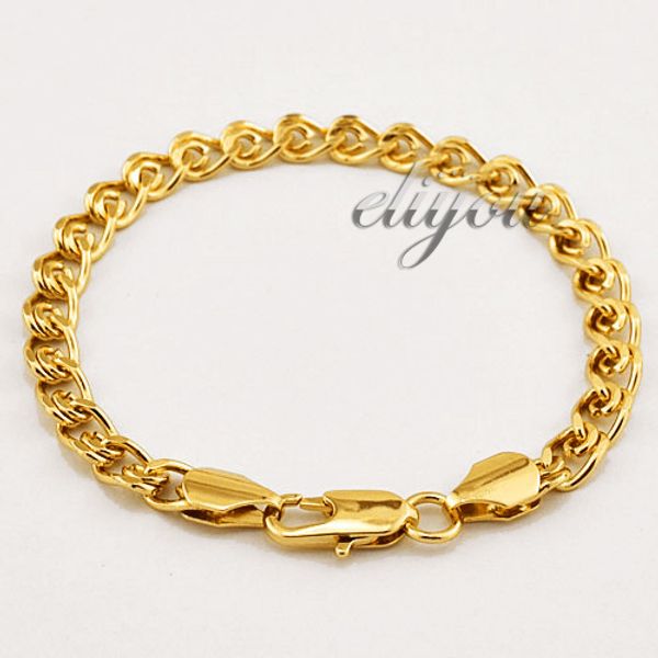 6mm new fashion jewelry mens womens snail link chain 18k yellow gold filled bracelet gold jewellery c09 yb, Black
6mm new fashion jewelry mens womens snail link chain 18k yellow gold filled bracelet gold jewellery c09 yb, Black