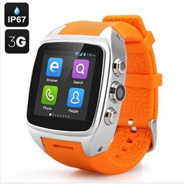 IP67 waterproof android X01 Smart Watch phone 1.54" screen dual core 4GB wifi Bluetooth smartwatch GPS 3G ZGPAX S8 smartphone
IP67 waterproof android X01 Smart Watch phone 1.54" screen dual core 4GB wifi Bluetooth smartwatch GPS 3G ZGPAX S8 smartphone
