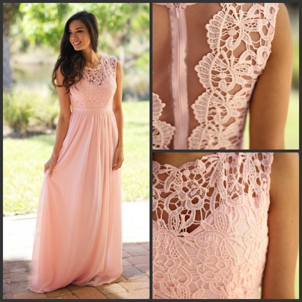 2019 new sleeveless wedding guest dress sheer back zipper sweep train chiffon formal gown lace applique elegant bridesmaid dresses 103, White;pink
2019 new sleeveless wedding guest dress sheer back zipper sweep train chiffon formal gown lace applique elegant bridesmaid dresses 103, White;pink