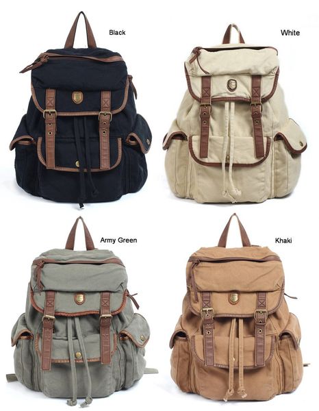 wholesale-bbz8 thick washed canvas leather backpack men women girl's leisure tote bag 4 colors shoulders bag
wholesale-bbz8 thick washed canvas leather backpack men women girl's leisure tote bag 4 colors shoulders bag