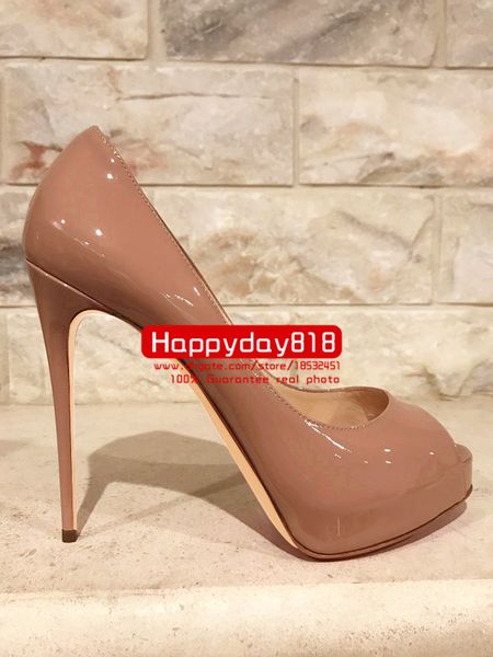 fashion women pumps nude black patent leather lady peep toe platform high heels shoes boots 120mm genuine leather
fashion women pumps nude black patent leather lady peep toe platform high heels shoes boots 120mm genuine leather