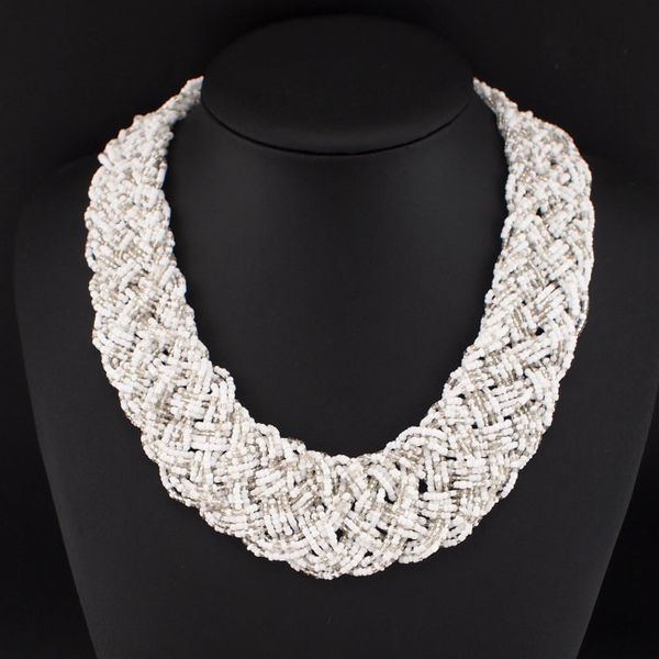 Multi Beads String Weave Chunky Chain Bib Chokers Collar Statement Necklaces New Fashion Necklaces For Women 2015 N2694
Multi Beads String Weave Chunky Chain Bib Chokers Collar Statement Necklaces New Fashion Necklaces For Women 2015 N2694