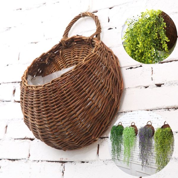 rattan flower basket flower pot planter 31x38cm hanging vase container home garden wall decoration garden supplies accessories
rattan flower basket flower pot planter 31x38cm hanging vase container home garden wall decoration garden supplies accessories