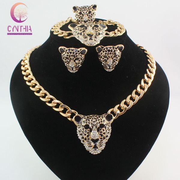 прохладный черный эмаль leopard head кристалл ожерелье серьги браслет кольцо набор для женщин/мужчин модные 18k настоящее золото покрытием к, Black
прохладный черный эмаль leopard head кристалл ожерелье серьги браслет кольцо набор для женщин/мужчин модные 18k настоящее золото покрытием к, Black