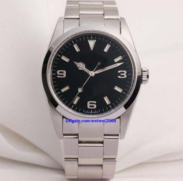 luxury wristwatch mens watch 114270 black dial stainless steel, Slivery;brown
luxury wristwatch mens watch 114270 black dial stainless steel, Slivery;brown