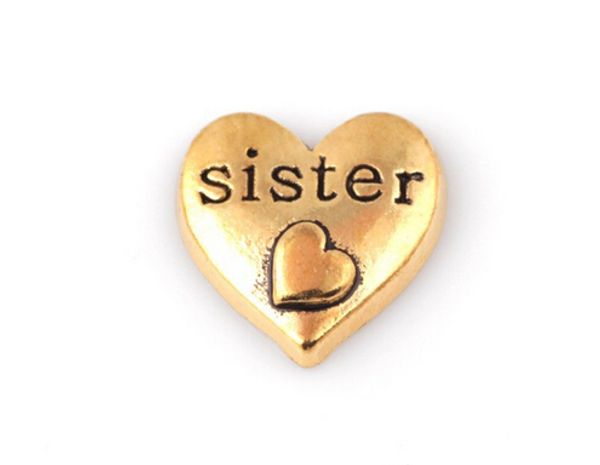 20pcs/lot gold color sister word letter charm, diy heart floating locket charms fit for glass memory locket, Bronze;silver
20pcs/lot gold color sister word letter charm, diy heart floating locket charms fit for glass memory locket, Bronze;silver