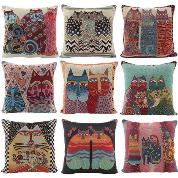 multicolor 9 designs cushion cover new cat series pillow cover printed cotton pillow case cartoon fashion cashmere cotton pillowcase 
multicolor 9 designs cushion cover new cat series pillow cover printed cotton pillow case cartoon fashion cashmere cotton pillowcase
