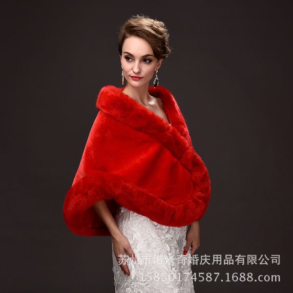 winter bridal shawl wraps imitation rabbit hair coat sleeveless red/white wedding fur shawls warm waistcoat evening party
winter bridal shawl wraps imitation rabbit hair coat sleeveless red/white wedding fur shawls warm waistcoat evening party