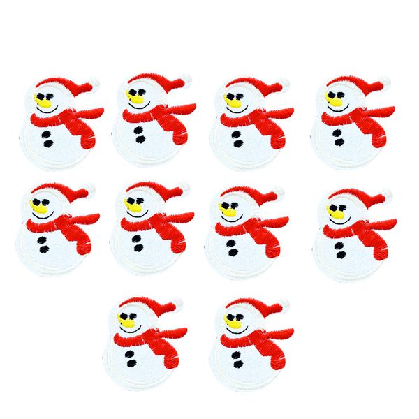 10pcs christmas snowman embroidery patches for clothing bags diy iron on transfer applique patch for garment sew on embroidery badge, Black
10pcs christmas snowman embroidery patches for clothing bags diy iron on transfer applique patch for garment sew on embroidery badge, Black