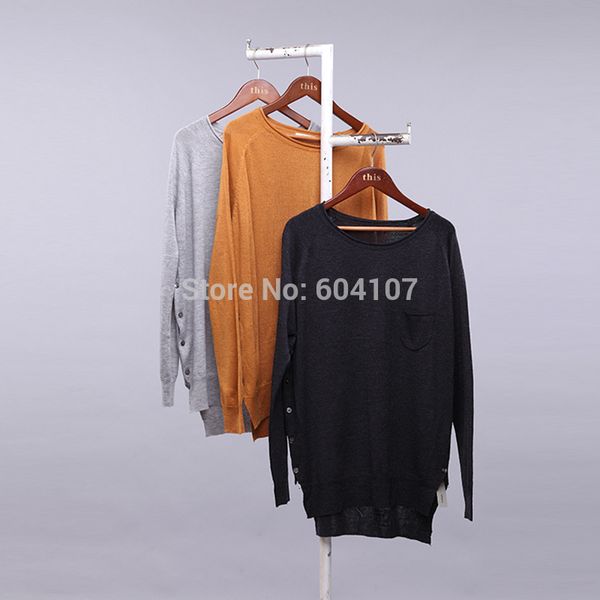 wholesale- women's lightweight knitted pullover split new solid casual basic long sleeve loose fine asymmetric ladies crew neck sweater, White;black
wholesale- women's lightweight knitted pullover split new solid casual basic long sleeve loose fine asymmetric ladies crew neck sweater, White;black