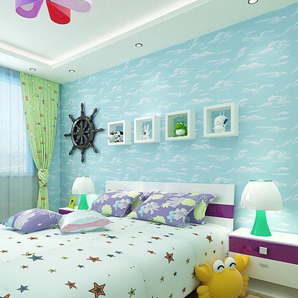 blue decoration bedroom for odasÄ± Çocuk satÄ±cÄ±sÄ±ndan m.tr.dhgate.com'daki itshopcenter