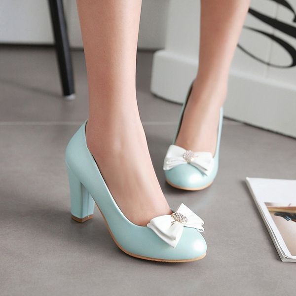 in the spring of 2016 new korean sweet bowknot round high-heeled shoes asakuchi shoes with thick all-match fashion, Black
in the spring of 2016 new korean sweet bowknot round high-heeled shoes asakuchi shoes with thick all-match fashion, Black