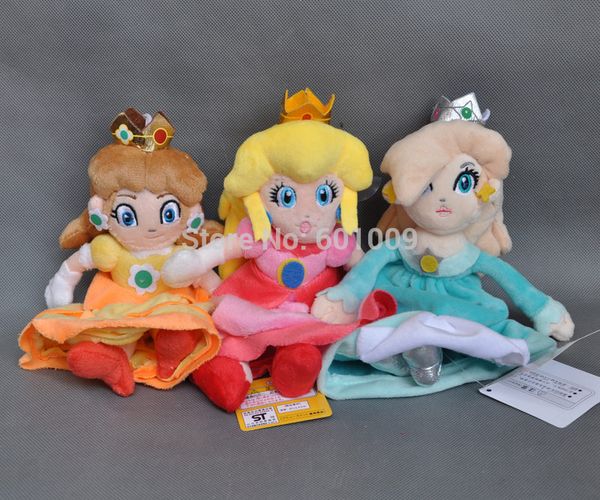 Оптово-Бесплатная доставка 3PCS Новая плюшевая кукла Super Mario Princess Peach DAISY Rosalina 8 "
Оптово-Бесплатная доставка 3PCS Новая плюшевая кукла Super Mario Princess Peach DAISY Rosalina 8 "