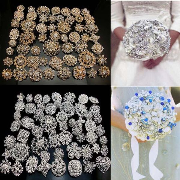 Оптовая продажа-24Pcs x горный хрусталь Кристалл броши серебряные золотые цвета бро
Оптовая продажа-24Pcs x горный хрусталь Кристалл броши серебряные золотые цвета бро