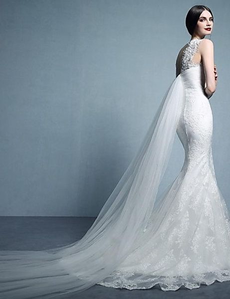 2016 new fashion trumpet/mermaid charming appliques sweep/brush train bateau tulle wedding dresses 225, White
2016 new fashion trumpet/mermaid charming appliques sweep/brush train bateau tulle wedding dresses 225, White