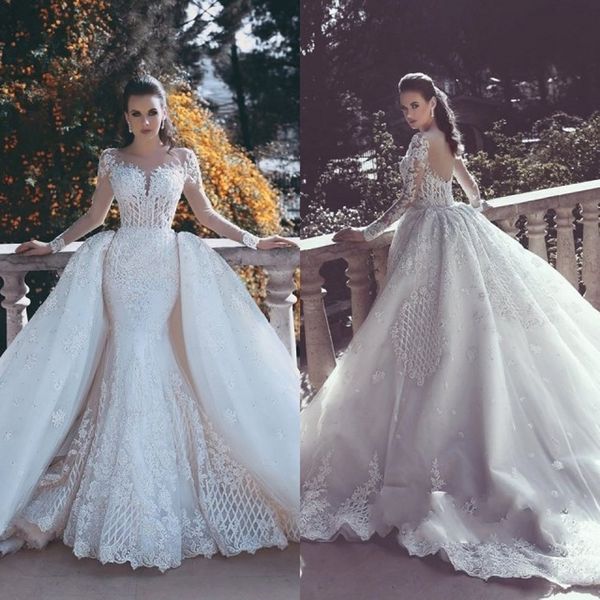 2018 late t coop neck mermaid wedding dre e lace buttom back long leeve detachable train arabic bridal gown wedding gown
2018 late t coop neck mermaid wedding dre e lace buttom back long leeve detachable train arabic bridal gown wedding gown