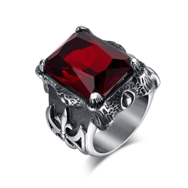 new arrival xmas gift punk 316l stainless steel royal cross red stone biker men's ring cruciate flower brutal unique ruby, Silver
new arrival xmas gift punk 316l stainless steel royal cross red stone biker men's ring cruciate flower brutal unique ruby, Silver