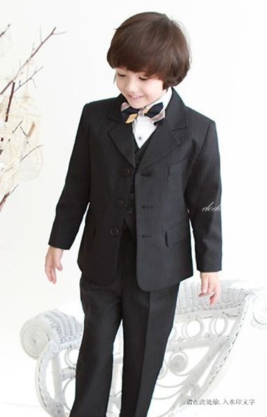 three buttons black notch lapel boy' formal wear occasion kids tuxedos wedding party suits (jacket+pants+vest+tie) k61
three buttons black notch lapel boy' formal wear occasion kids tuxedos wedding party suits (jacket+pants+vest+tie) k61