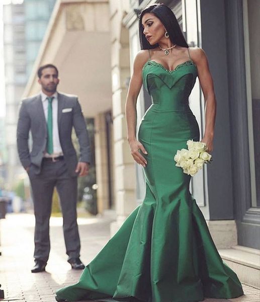 Мода Спагетти Ремни Зеленый Русалка Вечерние Платья Атласные Блестки Vestidos Де Фес
Мода Спагетти Ремни Зеленый Русалка Вечерние Платья Атласные Блестки Vestidos Де Фес