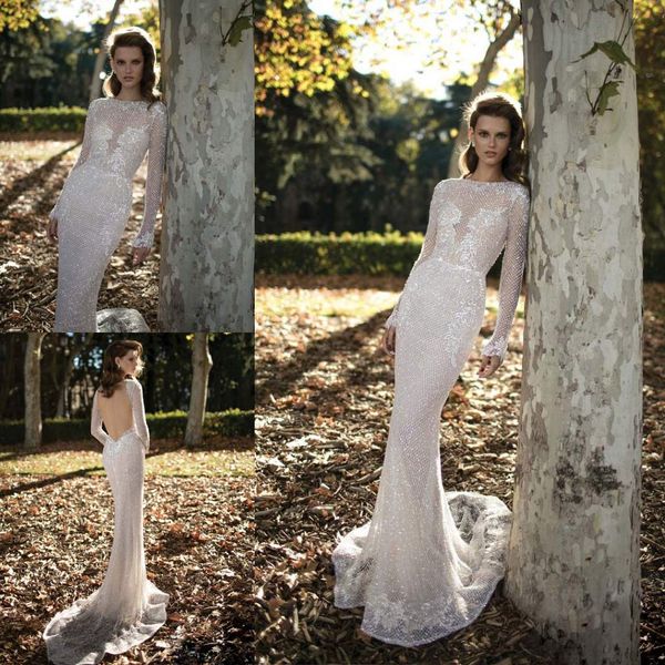 vintage lace wedding dresses long sleeves appliques mermaid bridal gowns custom made backless sweep train robe de mariée, White
vintage lace wedding dresses long sleeves appliques mermaid bridal gowns custom made backless sweep train robe de mariée, White