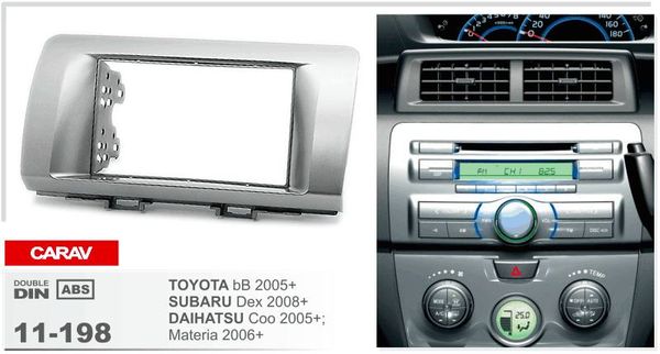 

Carav 11-198 высокое качество Радио фасция для TOYOTA bB / SUBARU Dex / DAIHATSU Coo; Materia стерео фасция