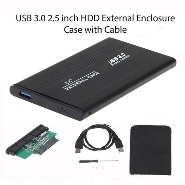 

aluminum alloy 2.5 inch usb 3.0 sata external hard driver mobile disk hdd enclosure disk case with retail package