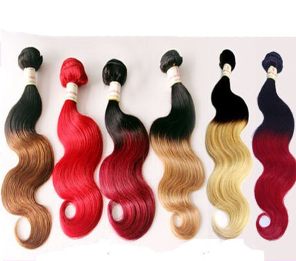 Brazilian Body Wave Two Tone Color 100% Human Hair Weaves Ombre T1B/27 T1B/30 Brown Burgundy Red Hair Extensions 3pcs/lot
Brazilian Body Wave Two Tone Color 100% Human Hair Weaves Ombre T1B/27 T1B/30 Brown Burgundy Red Hair Extensions 3pcs/lot