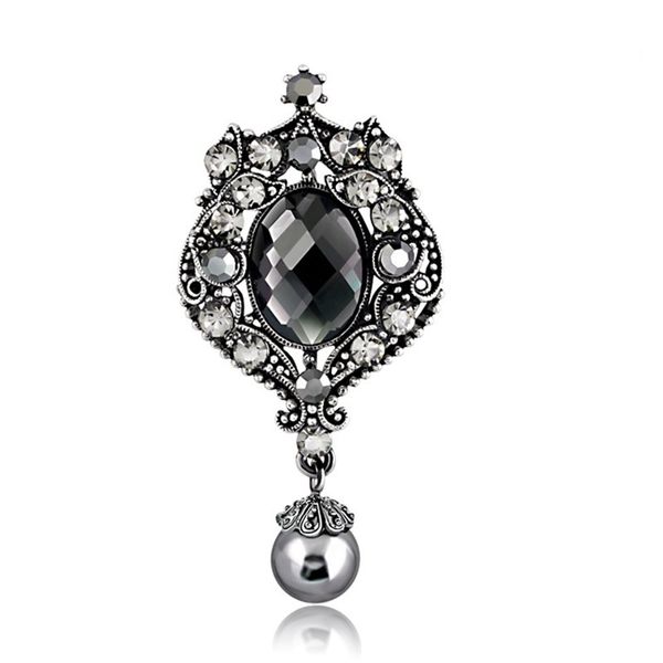 vintage silver plated rhinestone crystal daimante water drop gift brooch for wedding, Gray
vintage silver plated rhinestone crystal daimante water drop gift brooch for wedding, Gray