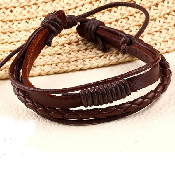 wholesale- new design fashion 100% hand-woven leather strap vintage men rope bracelets arm warmers wholesale, Blue;gray
wholesale- new design fashion 100% hand-woven leather strap vintage men rope bracelets arm warmers wholesale, Blue;gray