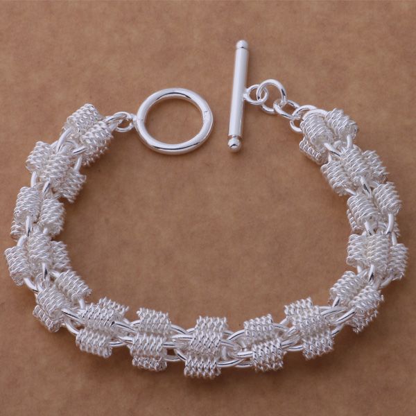 with tracking number sale 925 silver bracelet big weave bracelet silver jewelry 10pcs/lot 1538, Black
with tracking number sale 925 silver bracelet big weave bracelet silver jewelry 10pcs/lot 1538, Black