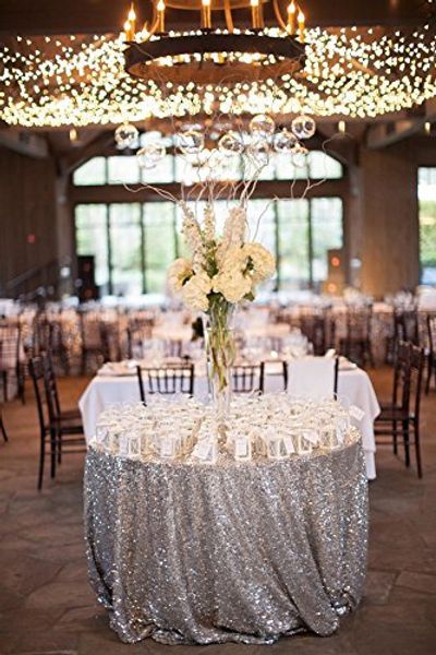 silver sequin tablecloth-108 inch round -round tablecloth-sequin table cloth cocktail table-polyester tablecloth for wedding/halloween/party
silver sequin tablecloth-108 inch round -round tablecloth-sequin table cloth cocktail table-polyester tablecloth for wedding/halloween/party