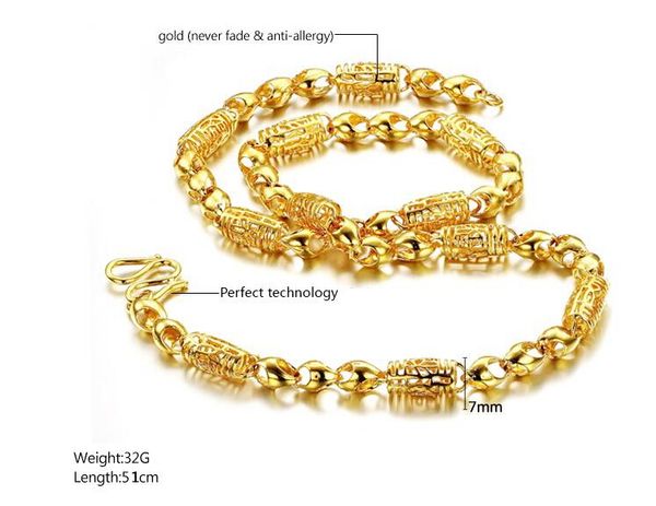 fast whoelsale 24k yellow gold filled men's necklace 20"curb chains 32g gf jewelry 7mm width, Silver
fast whoelsale 24k yellow gold filled men's necklace 20"curb chains 32g gf jewelry 7mm width, Silver