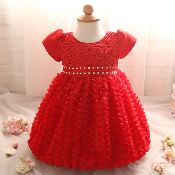wholesale- newborn baby girl christening gown kids party wear dresses for girl wedding baby costume 1 years baby birthday red dresses girl, Red;yellow
wholesale- newborn baby girl christening gown kids party wear dresses for girl wedding baby costume 1 years baby birthday red dresses girl, Red;yellow